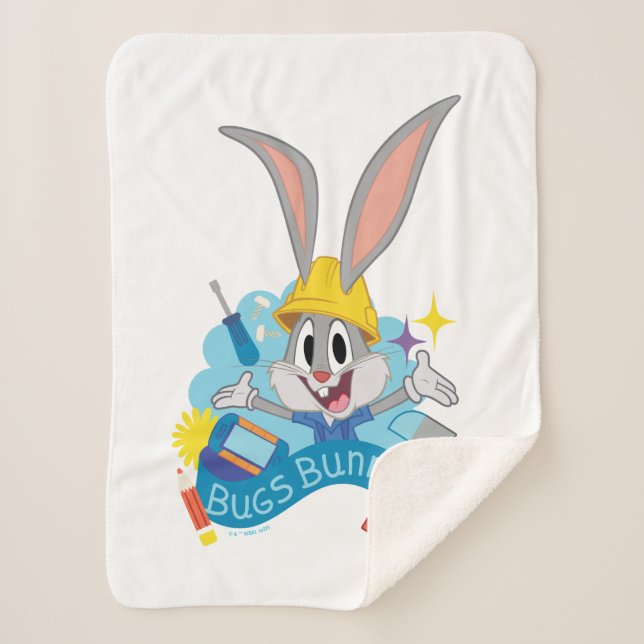 Manta Sherpa BUGS BUNNY BUILDERS™| BUGS BUNNY™ Caracteres Art (Anverso)