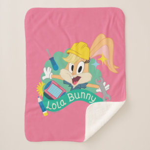 Manta Sherpa BUGS BUNNY BUILDERS™ Gráfico de caracteres Lola B