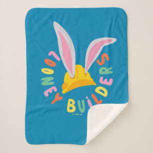 Manta Sherpa BUGS BUNNY BUILDERS™ Logotipo de círculo de Gorra