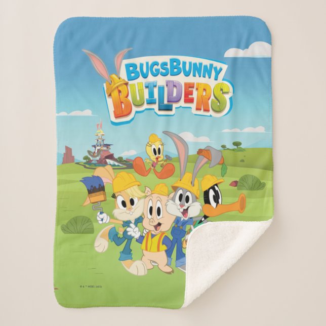 Manta Sherpa BUGS BUNNY BUILDERS™| The Looney Builders Group (Anverso)