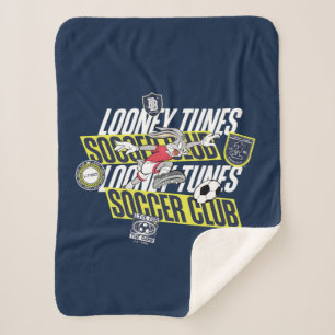 Manta Sherpa BUGS BUNNY™ LOONEY TUNES™ Club de Fútbol
