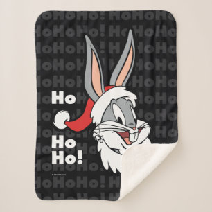 Manta Sherpa BUGS BUNNY™ Santa "¡Ho Ho Ho!"