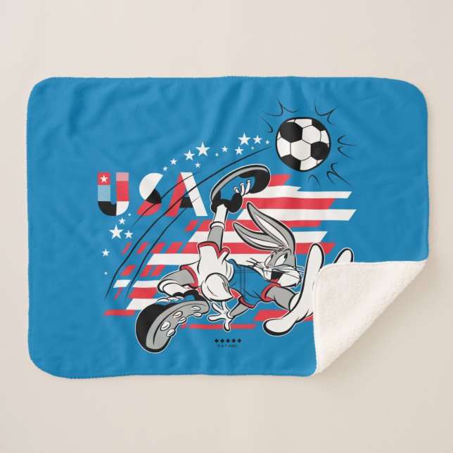 Manta Sherpa BUGS BUNNY™ Team USA Soccer Graphic (Anverso (horizontal))