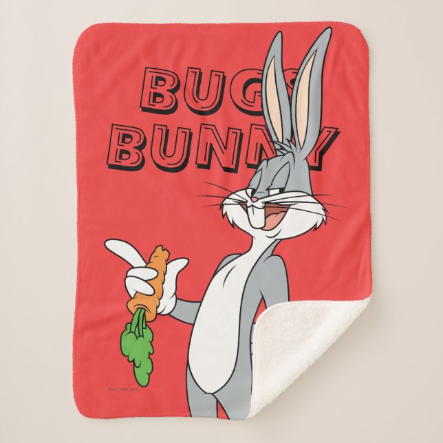 Manta Sherpa BUGS BUNNY™ With Carrot (Anverso)