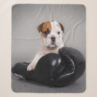 Manta Sherpa Bulldog lindo Boxer Bulldog inglés Lover Gift