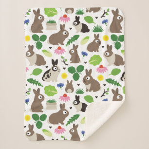 Manta Sherpa Bunnies Y Sus Tratamientos