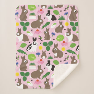 Manta Sherpa Bunnies Y Sus Tratamientos