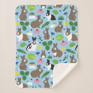 Manta Sherpa Bunnies Y Sus Tratamientos