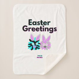 Manta Sherpa Bunny Fuzzies Pequeño Sherpa Blanket