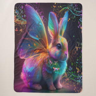 Manta Sherpa Bunny luminescente