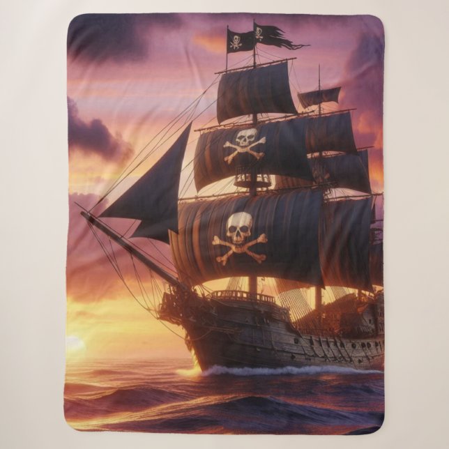 Manta Sherpa Buque pirata al amanecer (Anverso)