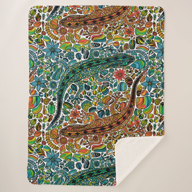 Manta Sherpa Buscar los geckos (Anverso)