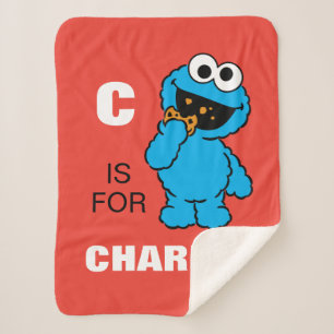 Manta Sherpa C es para Cookie Monster   Añadir su nombre