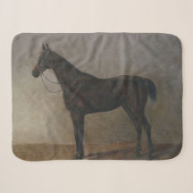 Caballo de gelatina marrón oscuro (arte animal vin