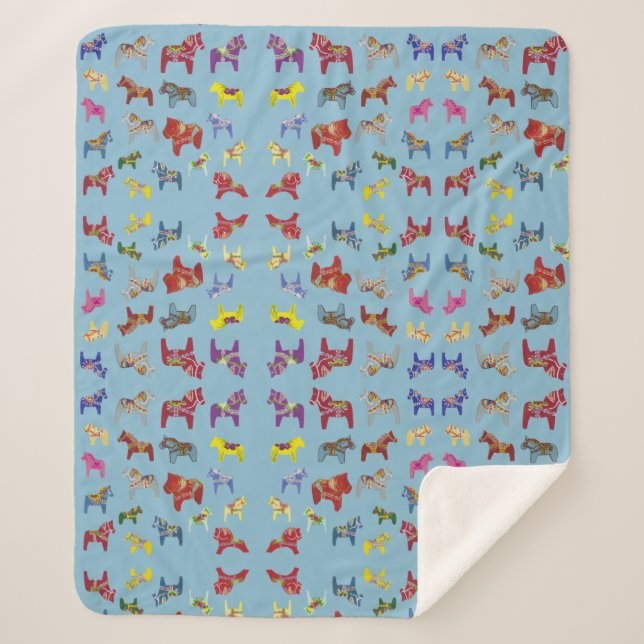 Manta Sherpa Caballos de Dala (Anverso)