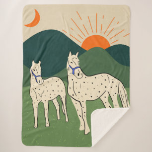 Manta Sherpa Caballos de la región montañosa