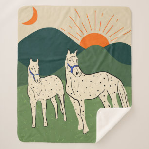 Manta Sherpa Caballos de la región montañosa