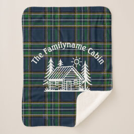 Manta Sherpa Cabina acogedora personalizada Throw Blanket
