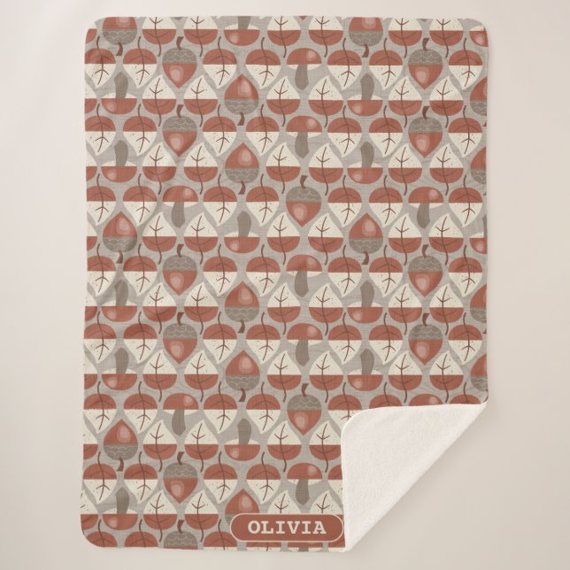 Manta Sherpa Cabincore Autumnal Stripes (Anverso)