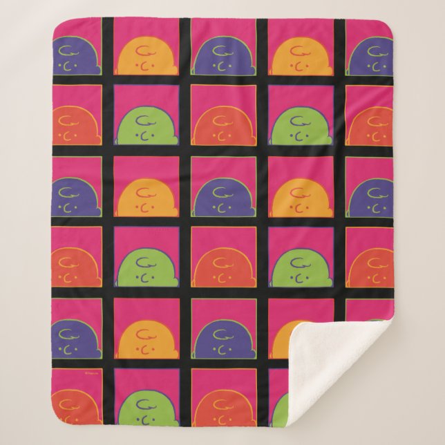 Manta Sherpa Cacahuetes | Arte pop moderno es Charlie Brown (Anverso)