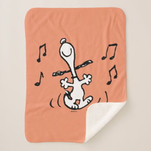 Manta Sherpa Cacahuetes   Baile Snoopy