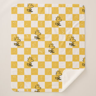 Manta Sherpa Cacahuetes   Bandera de Woodstock Check