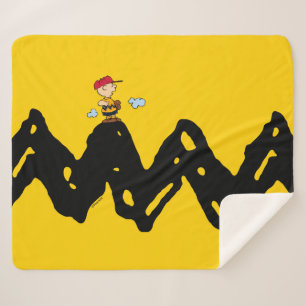 Manta Sherpa Cacahuetes   Béisbol Charlie Brown