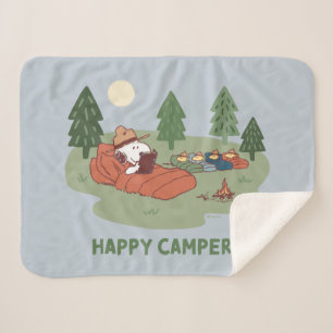 Manta Sherpa Cacahuetes   Camperas felices Snoopy y Woodstock