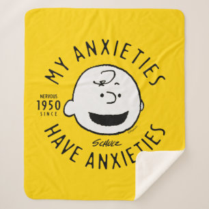 Manta Sherpa Cacahuetes   Charlie Brown Nervous desde 1950