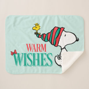 Manta Sherpa Cacahuetes   Deseos cálidos de Snoopy y Woodstock