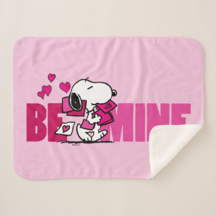 Manta Sherpa Cacahuetes   EL DÍA DE SAN VALENTÍN   Snoopy