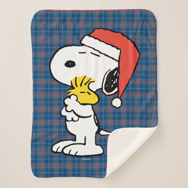 Manta Sherpa Cacahuetes | Festividad de Snoopy y Woodstock (Anverso)