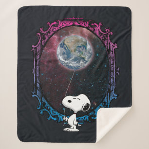 Manta Sherpa Cacahuetes Globo Snoopy Spout