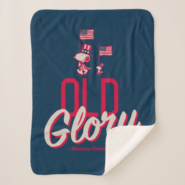 Manta Sherpa Cacahuetes | Gloria vieja de verano estadounidense (Anverso)