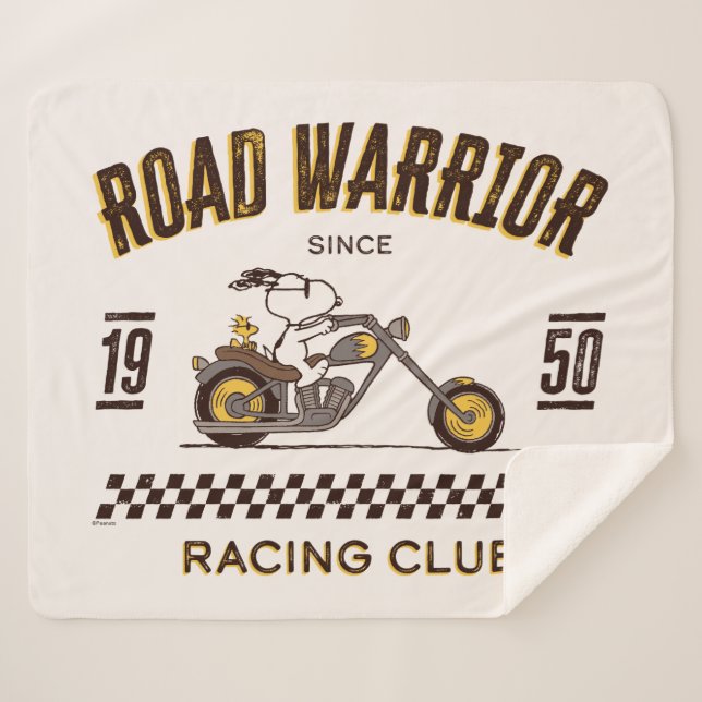 Manta Sherpa Cacahuetes | Guerreros de Snoopy & Woodstock Road (Anverso (horizontal))