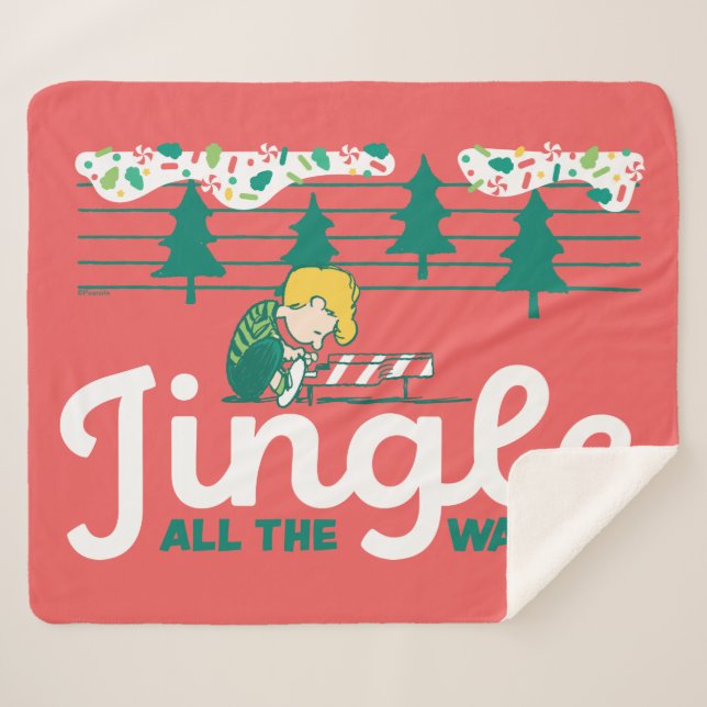 Manta Sherpa Cacahuetes | Jingle All Way (Anverso (horizontal))