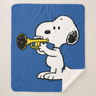 Manta Sherpa Cacahuetes   Jugador de trompeta Snoopy