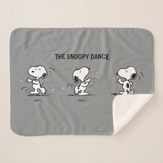 Manta Sherpa Cacahuetes | La danza Snoopy (Anverso (horizontal))