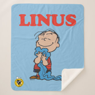 Manta Sherpa Cacahuetes   La sonrisa de Linus Blanket