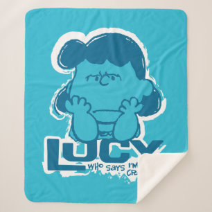 Manta Sherpa Cacahuetes   Lucy ¿Quién dice que soy cangrejo?