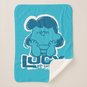 Manta Sherpa Cacahuetes   Lucy ¿Quién dice que soy cangrejo?