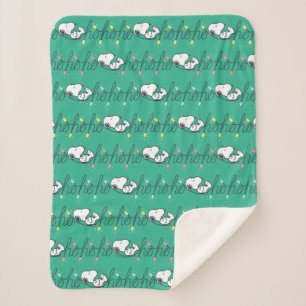 Manta Sherpa Cacahuetes Modelo de Navidades Snoopy Ho Ho Ho