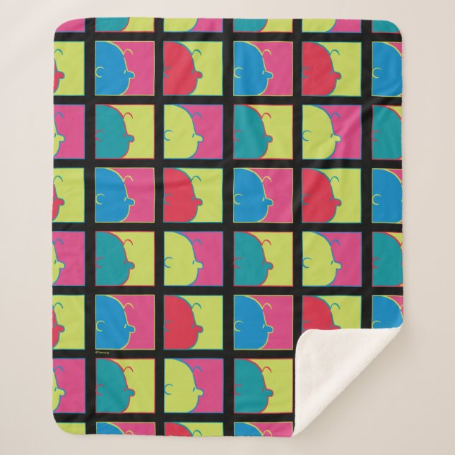 Manta Sherpa Cacahuetes | Modern Pop Art Charlie Brown (Anverso)