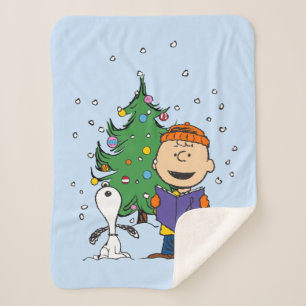 Manta Sherpa Cacahuetes Navidades Caroling