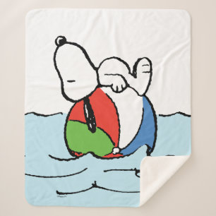 Manta Sherpa Cacahuetes   Playa Snoopy Beach Ball