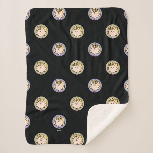 Manta Sherpa Cacahuetes | Rostros de Sally (Anverso)