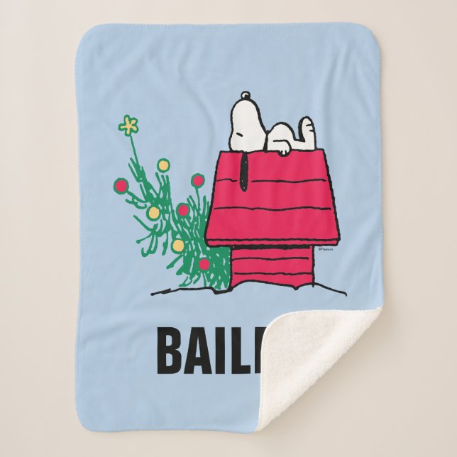 Manta Sherpa Cacahuetes | Ser festivo | Añadir su nombre (Anverso)