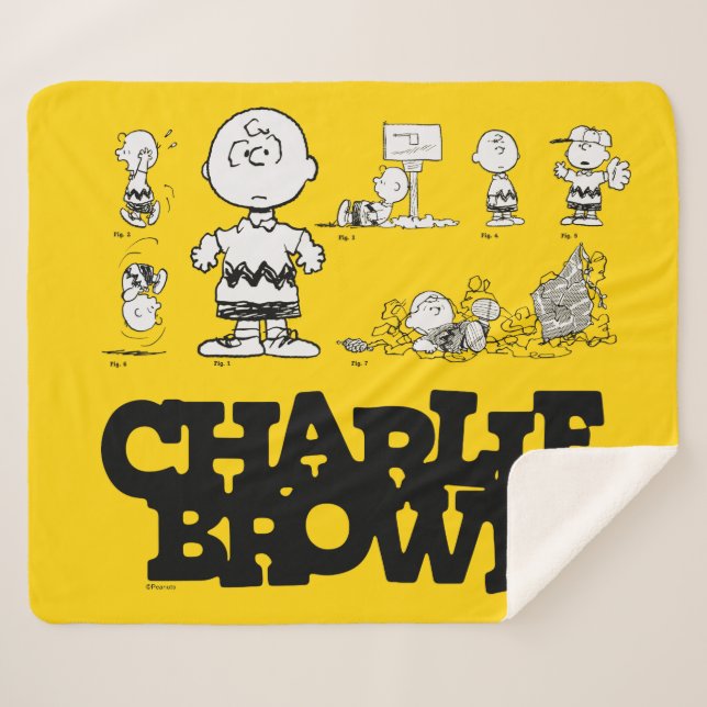 Manta Sherpa Cacahuetes | Siempre Charlie Brown (Anverso (horizontal))