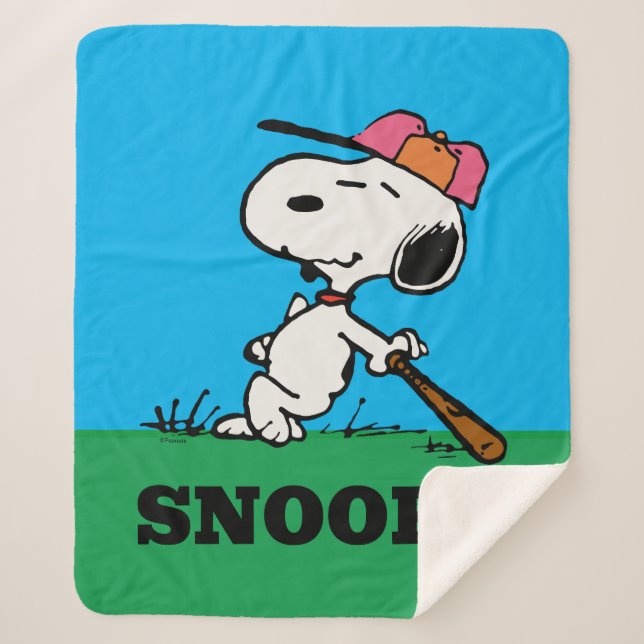 Manta Sherpa Cacahuetes | Snoopy en Bat (Anverso)