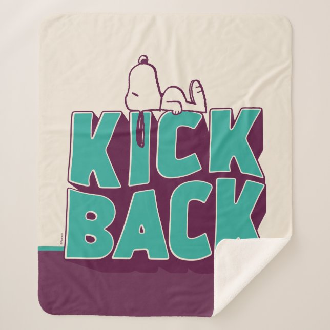 Manta Sherpa Cacahuetes | Snoopy Kickback (Anverso)